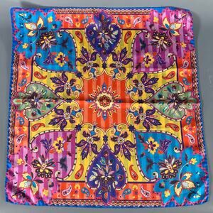 ETRO Multi-Color Paisley Silk Scarves
